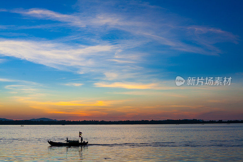缅甸掸邦茵莱湖上的小船