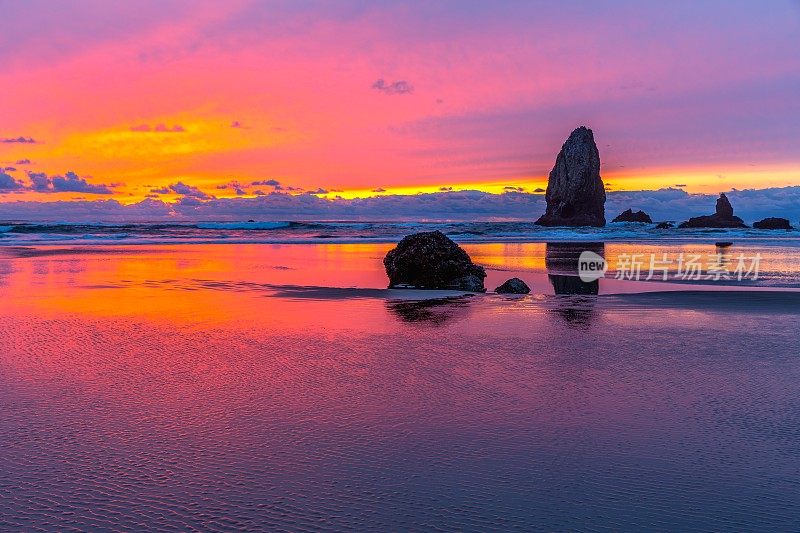 大炮海滩,Oregon-USA