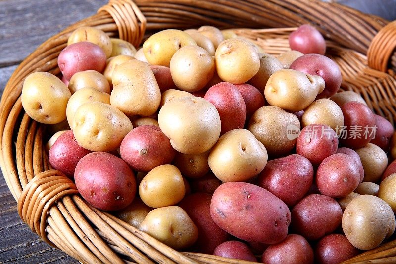 五颜六色的小土豆