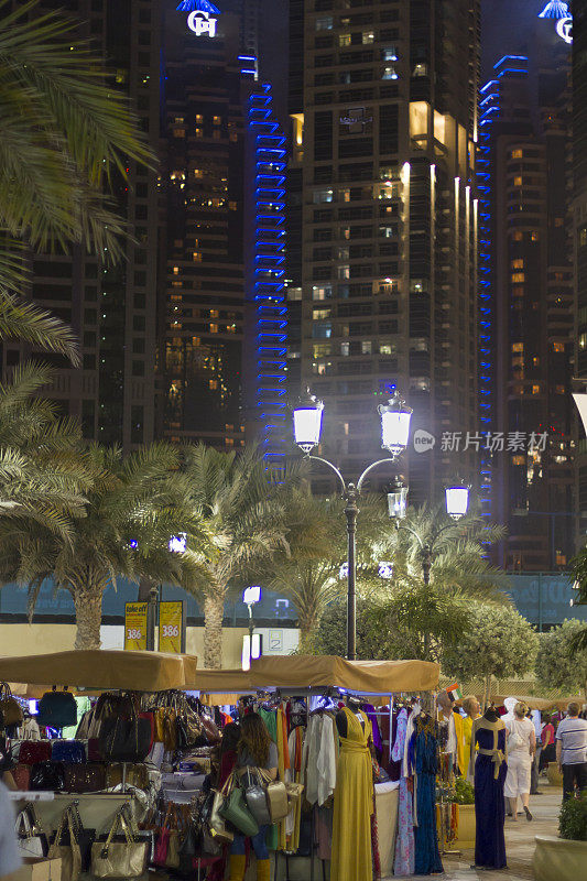 迪拜——朱美拉海滩的步行街