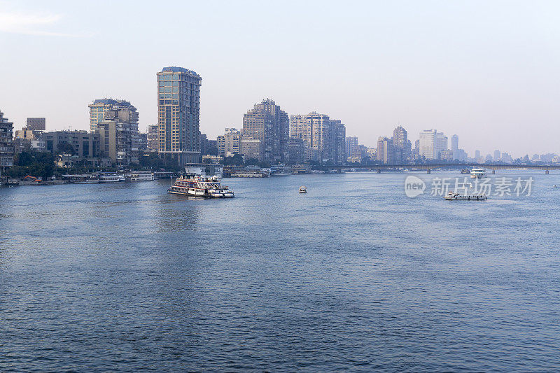 尼罗河和埃及开罗的风景