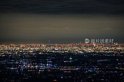 筑波峰的夜景