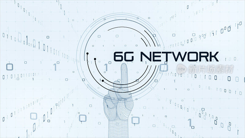 5G和AI技术，全球通信网络概念。