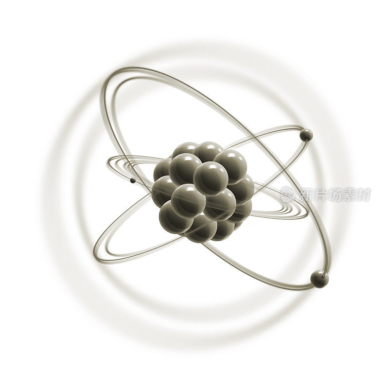 原子粒子3D插图