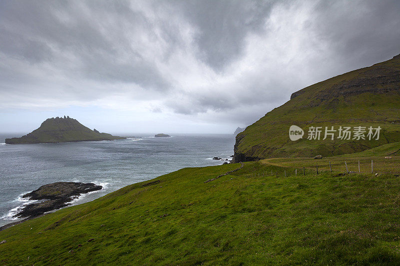 Tindholmur岛，法罗群岛，vagar岛，丹麦