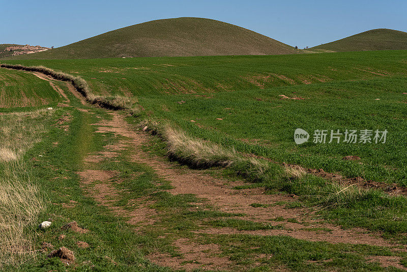 耕地和山丘