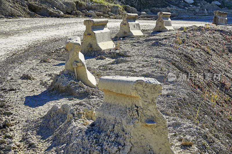 工业采砂，道路