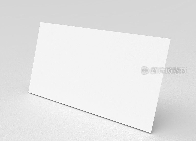 白色背景的空白名片模板