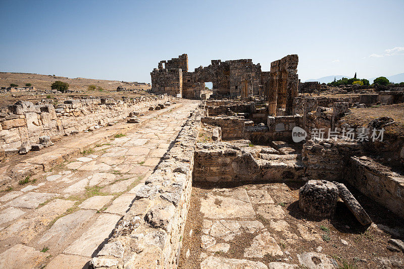 希拉波利斯古城在Pamukkale