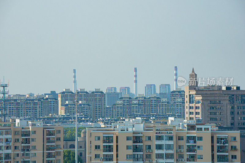 陆家嘴，浦东新区，上海城市天际线风景