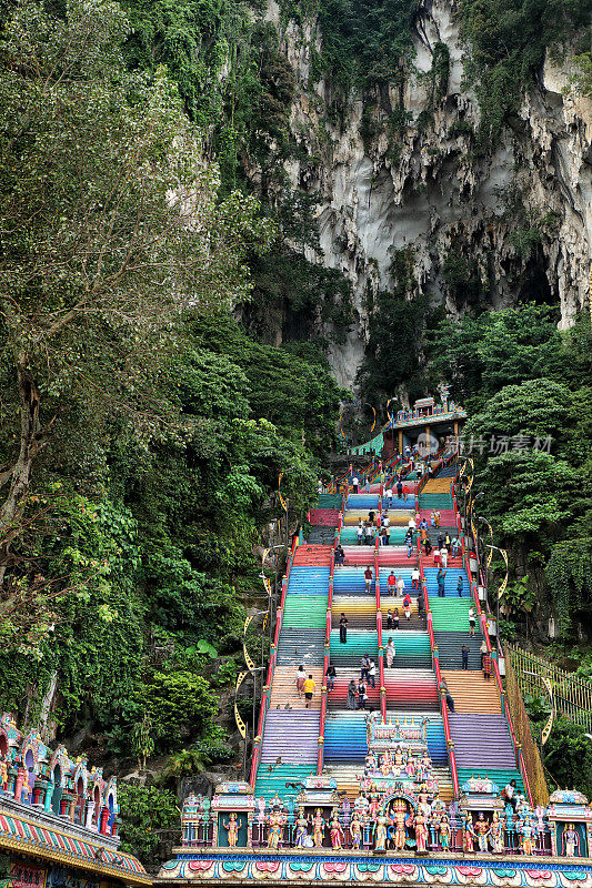 峇都洞，吉隆坡的印度教寺庙外观