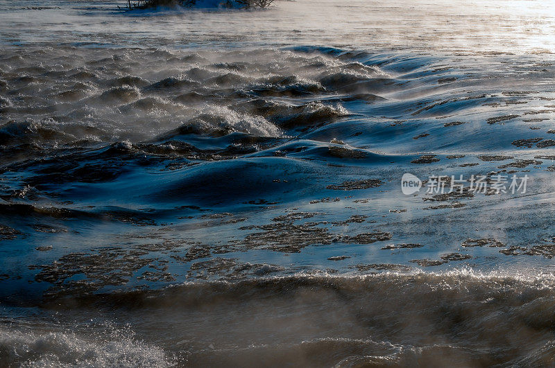 拉钦急流圣劳伦斯河特写