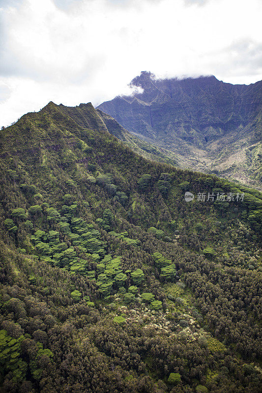 纳帕利海岸山谷，考艾岛，夏威夷群岛