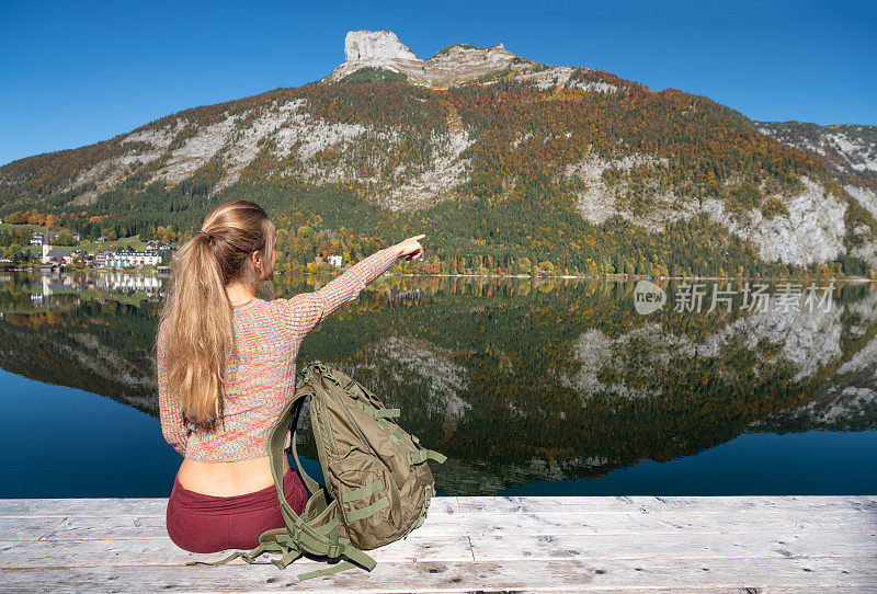 自然之美，奥地利阿尔卑斯山全景，阿尔陶斯湖，萨尔茨卡默古特，澳洲