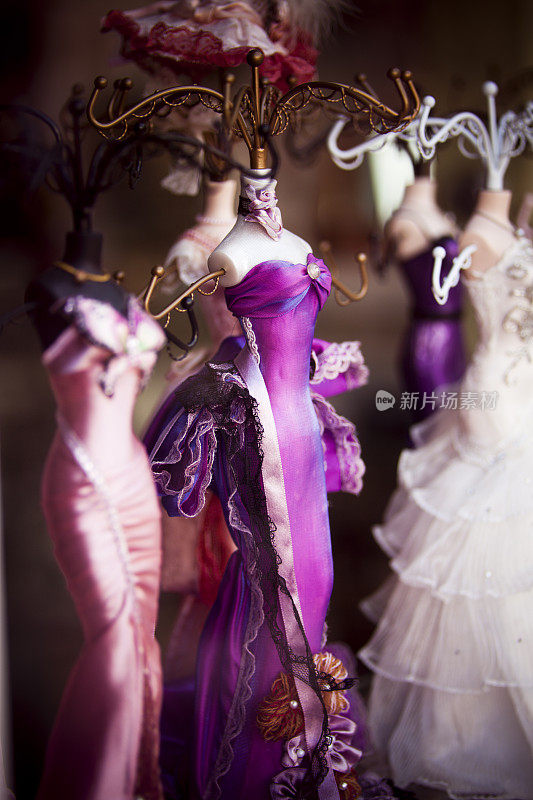 紫罗兰维多利亚服装人体模型珠宝架