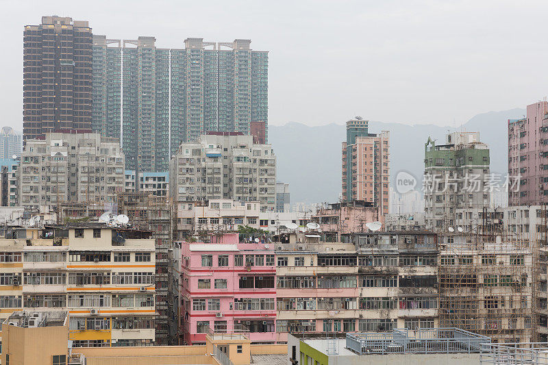 香港新旧住宅楼宇