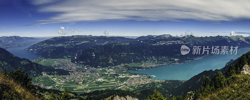 瑞士因特拉肯镇，有图恩湖和布里恩泽湖(下)
