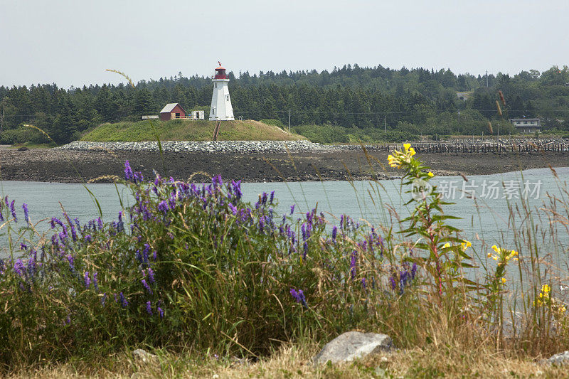 加拿大坎波贝罗岛的灯塔