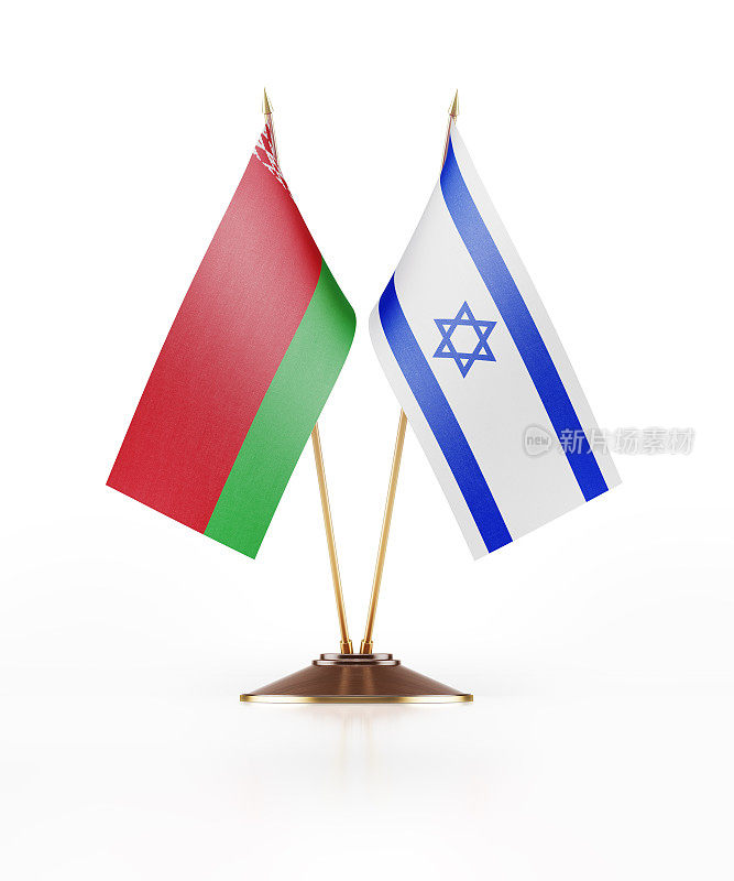 白俄罗斯和以色列的微型国旗