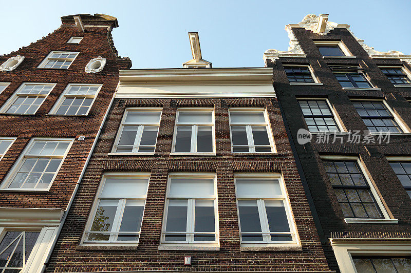 阿姆斯特丹17世纪房屋的立面