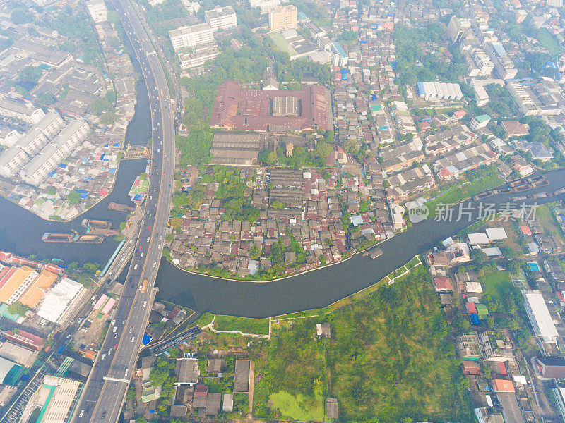 泰国曼谷城市景观全景