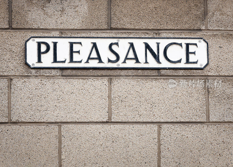 爱丁堡Pleasance街道标志