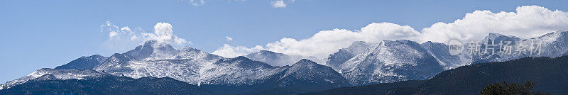 科罗拉多山脉全景图