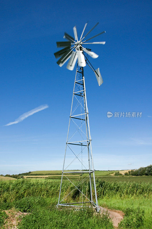 英国萨默塞特郡风力驱动水泵