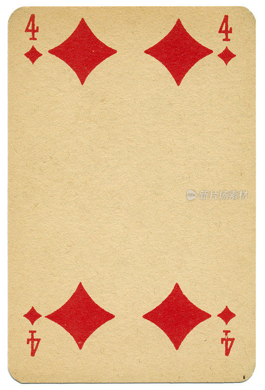 1910年比利时风格的钻石四比曼扑克牌
