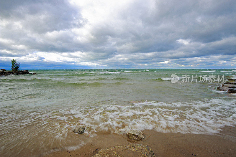 海滩波景观