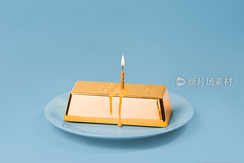 金条生日蛋糕