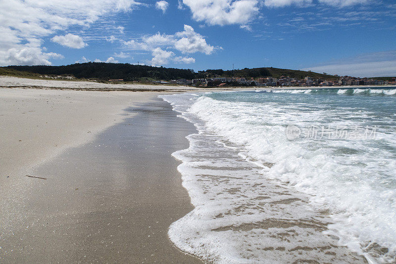 西班牙加利西亚死亡海岸的拉克斯加利西亚海滩