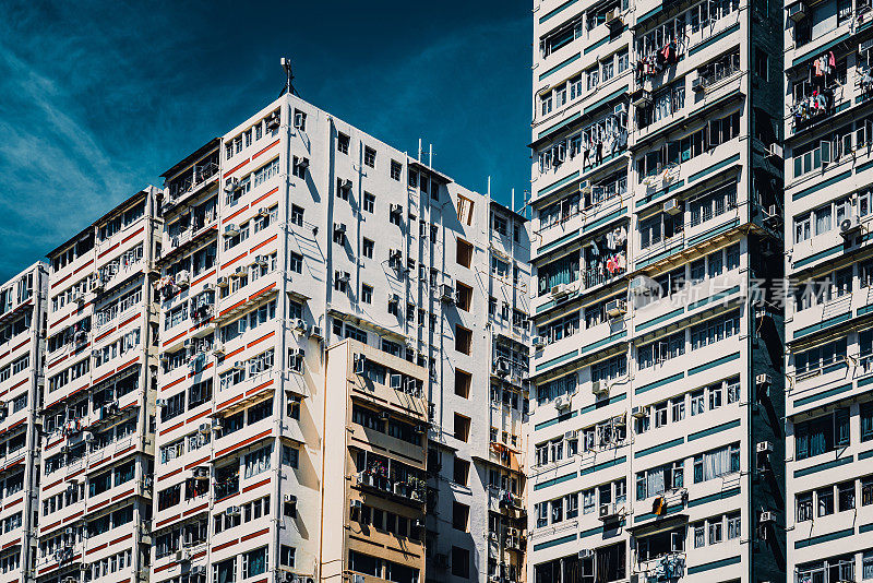 香港九龙半岛大角咀的住宅大厦