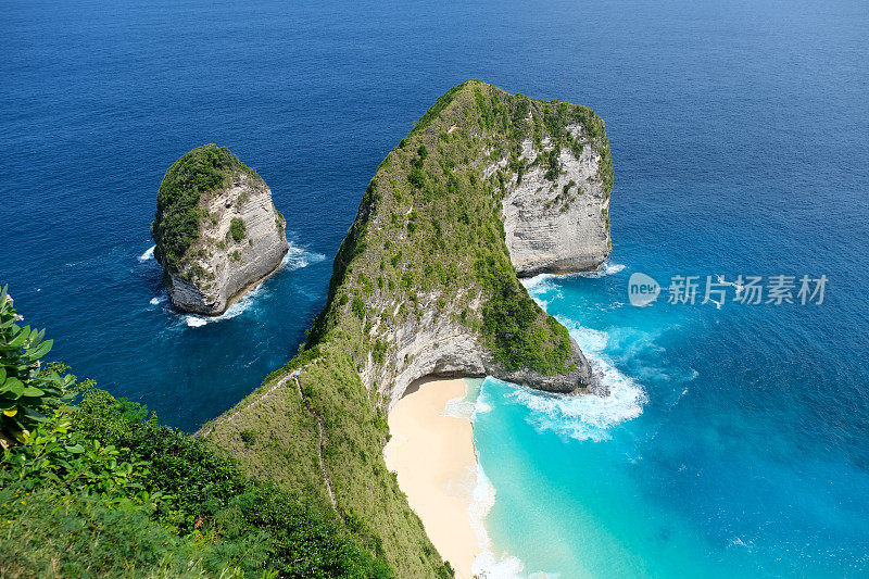 霸王龙角和克林金海滩，努沙佩尼达，印度尼西亚巴厘岛