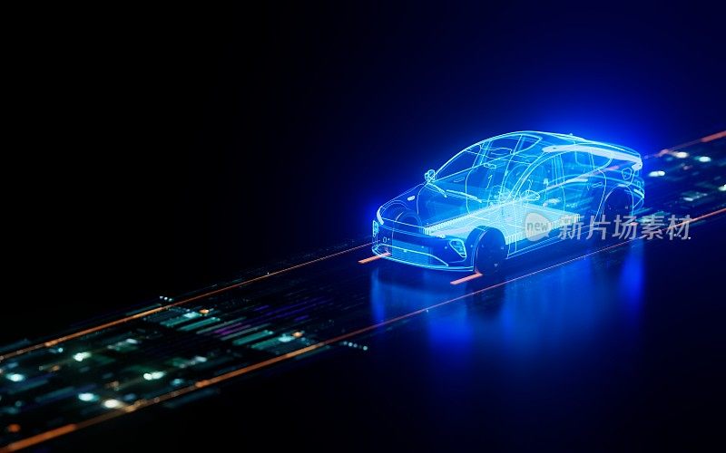 无人驾驶自动驾驶人工智能锂电池电动汽车激光雷达规避