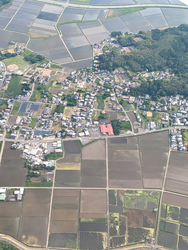 日本太平洋沿岸农业用地航拍图