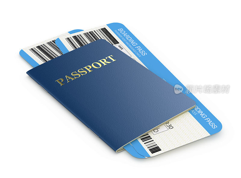 护照和airlinetickets