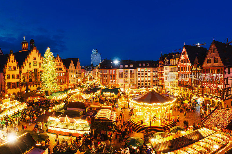 德国法兰克福的圣诞市场