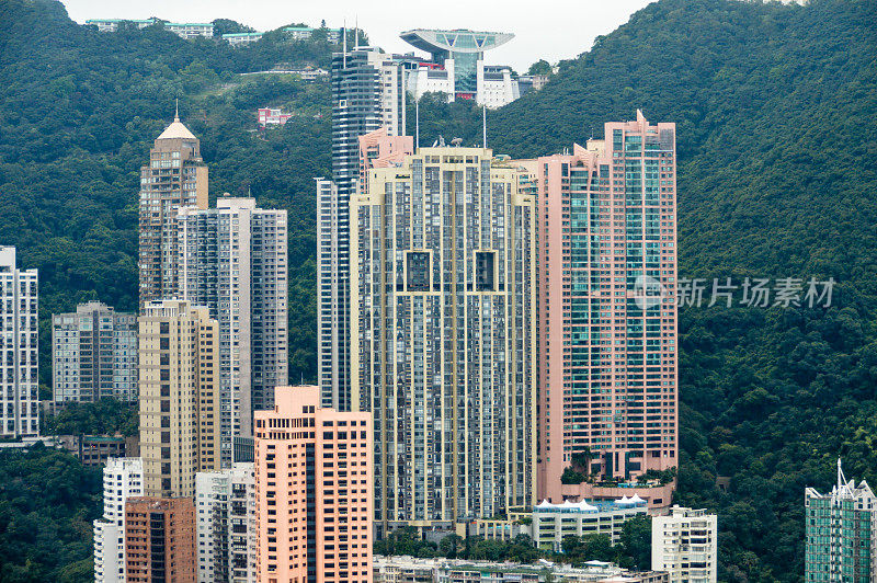 香港的城市景观和天际线