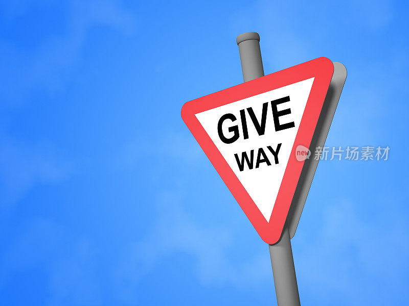 “给Way&quot;Roadsign