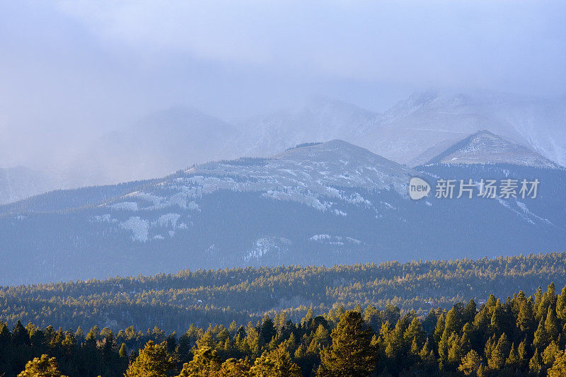 多云的派克峰