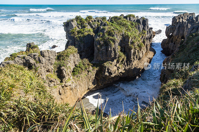 Punakaiki的煎饼石头