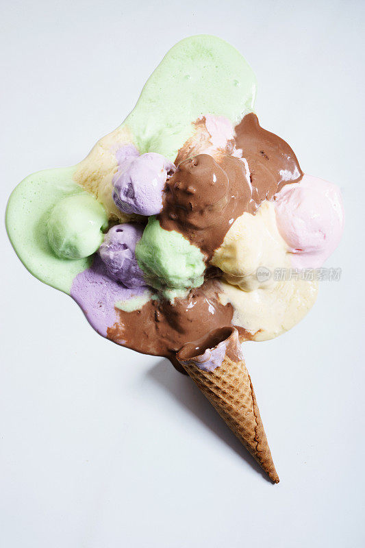 彩色冰淇淋勺