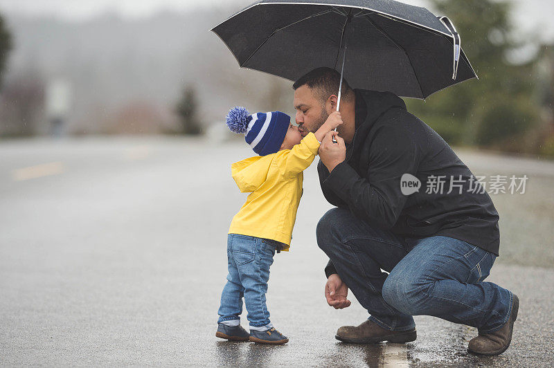 雨中漫步