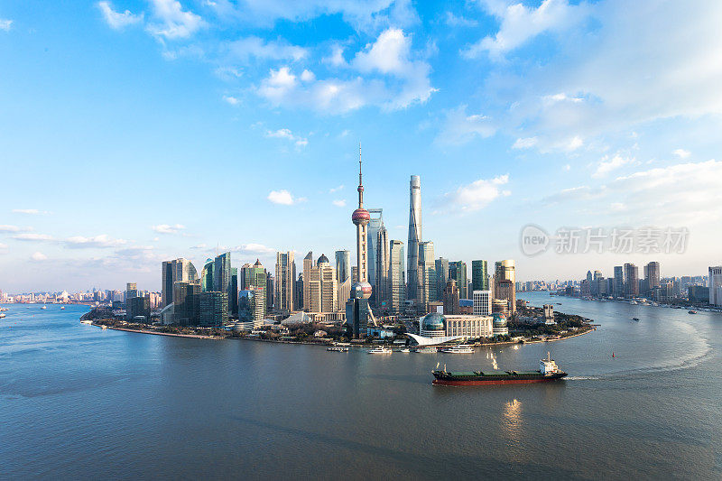上海市区鸟瞰图