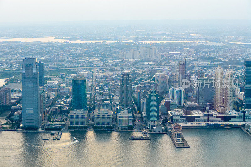 泽西城的天际线和城市景观