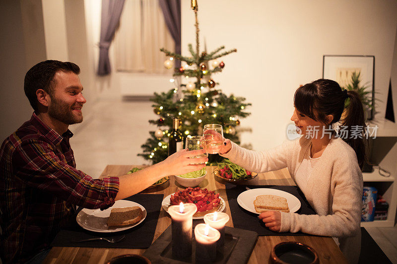 圣诞节给我们家带来了幸福