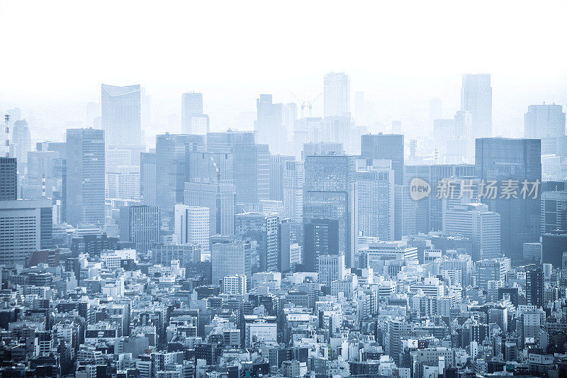 大城市景观――日本东京。