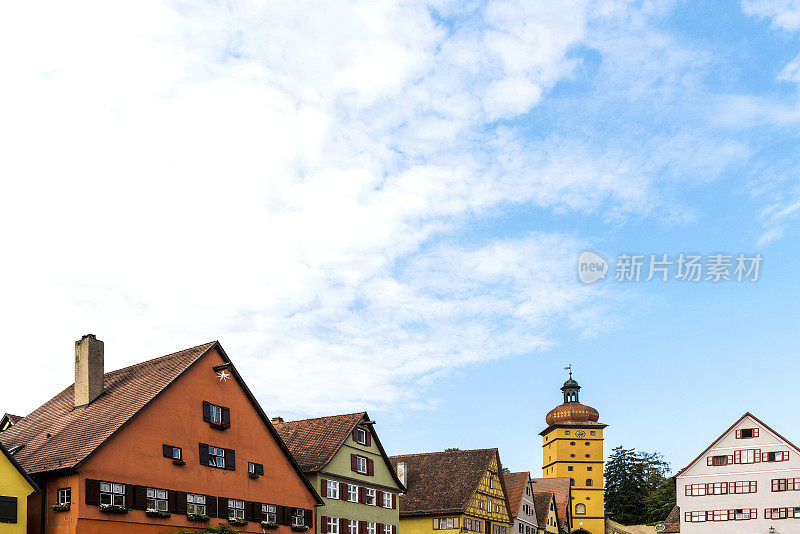 德国中世纪小镇丁克尔斯布尔的门塔
