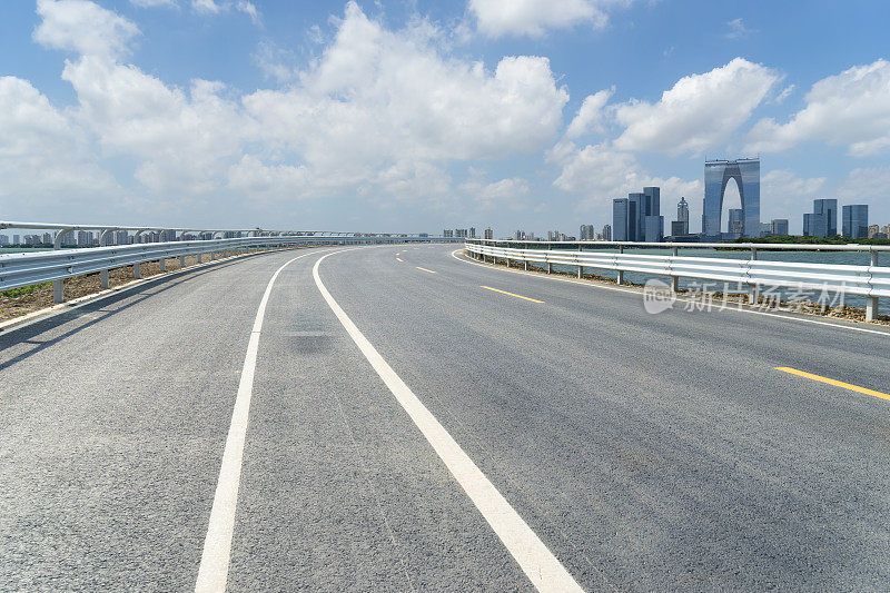 中国苏州的空路与城市景观